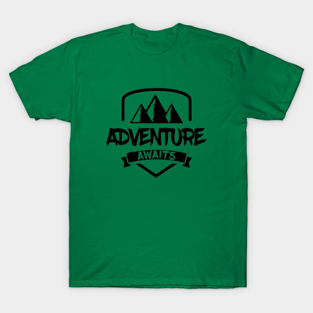 Adventure Awaits T-Shirt by valsymot